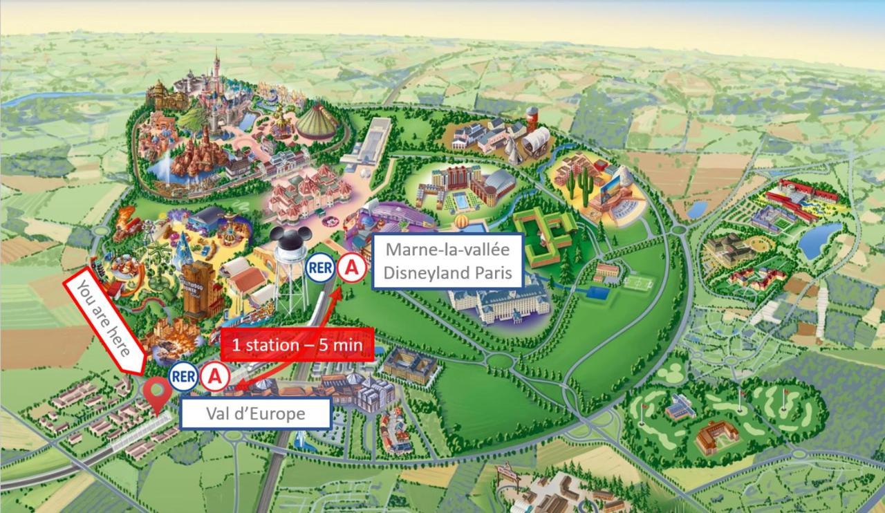 Studio Art - Shopping Center And Train Station 500M - Disneyland Paris 5Min Montevrain Exterior photo